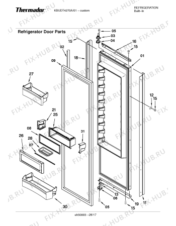 Схема №2 KBUDT4250A 42" SXS REFRIG (SS) DESIGNER HDL с изображением Инструкция по установке/монтажу для посудомоечной машины Bosch 00422441